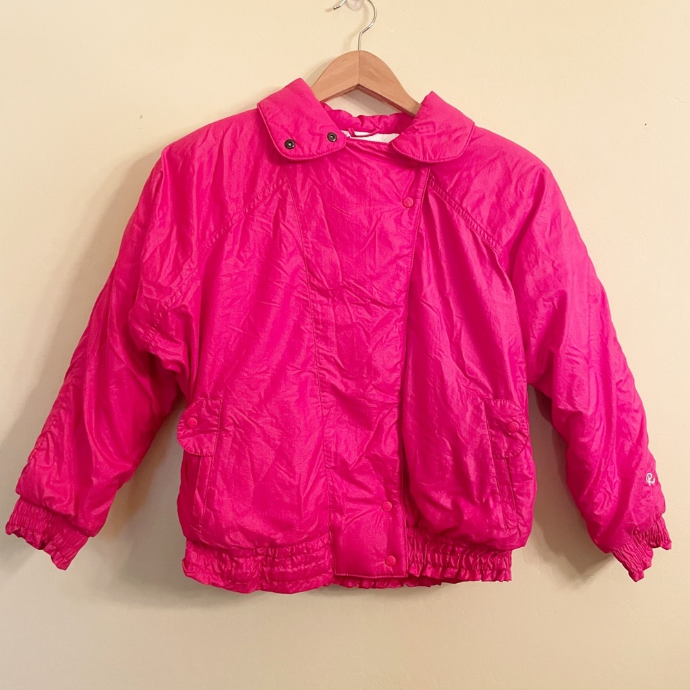 Vintage Roffe Ski Jacket - hot pink Size 6 80s